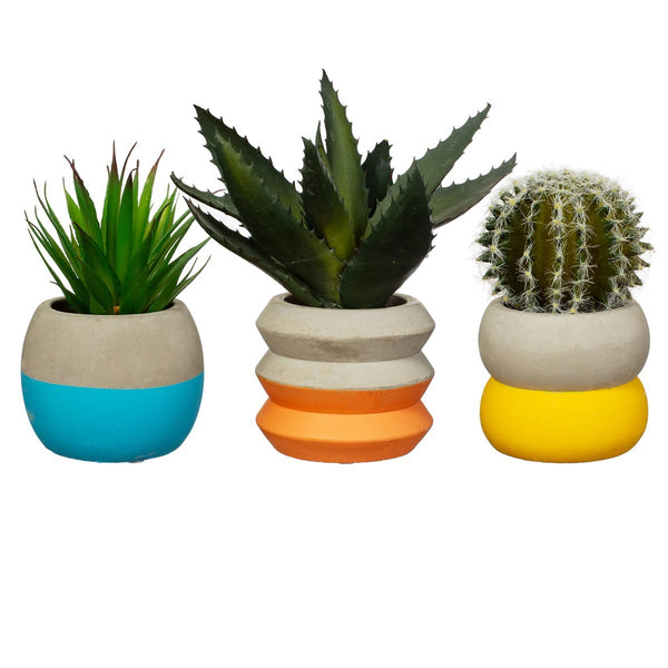 Colour Block mini pot - Modern Handmade Indoor Plant Pot - Twig Plants