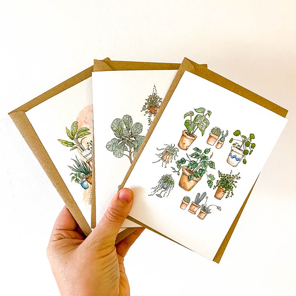 Fox Illustration Greetings Cards